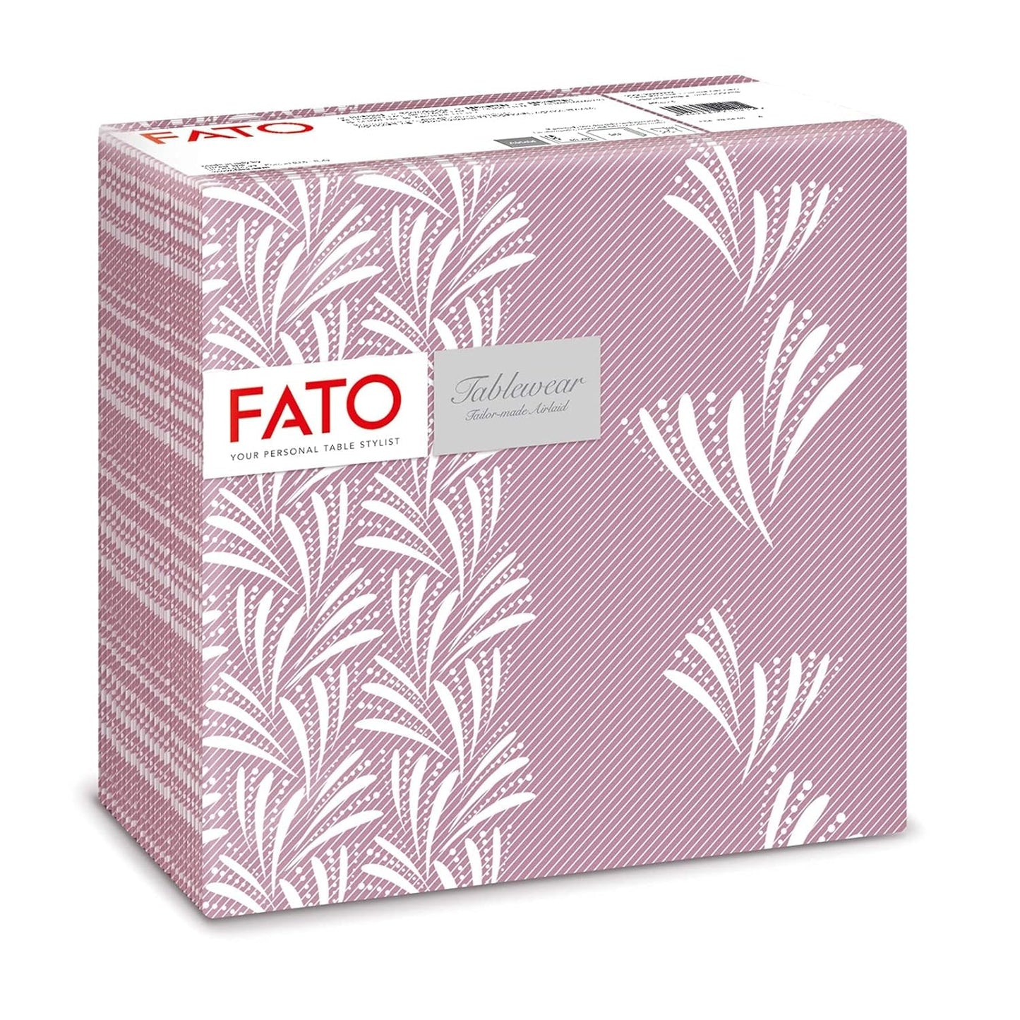 Fato - Droogpapieren servetten, airlaid, textieleffect, verpakking van 50 servetten, 40X40 gevouwen in 4-formaat, Tropicana Decor