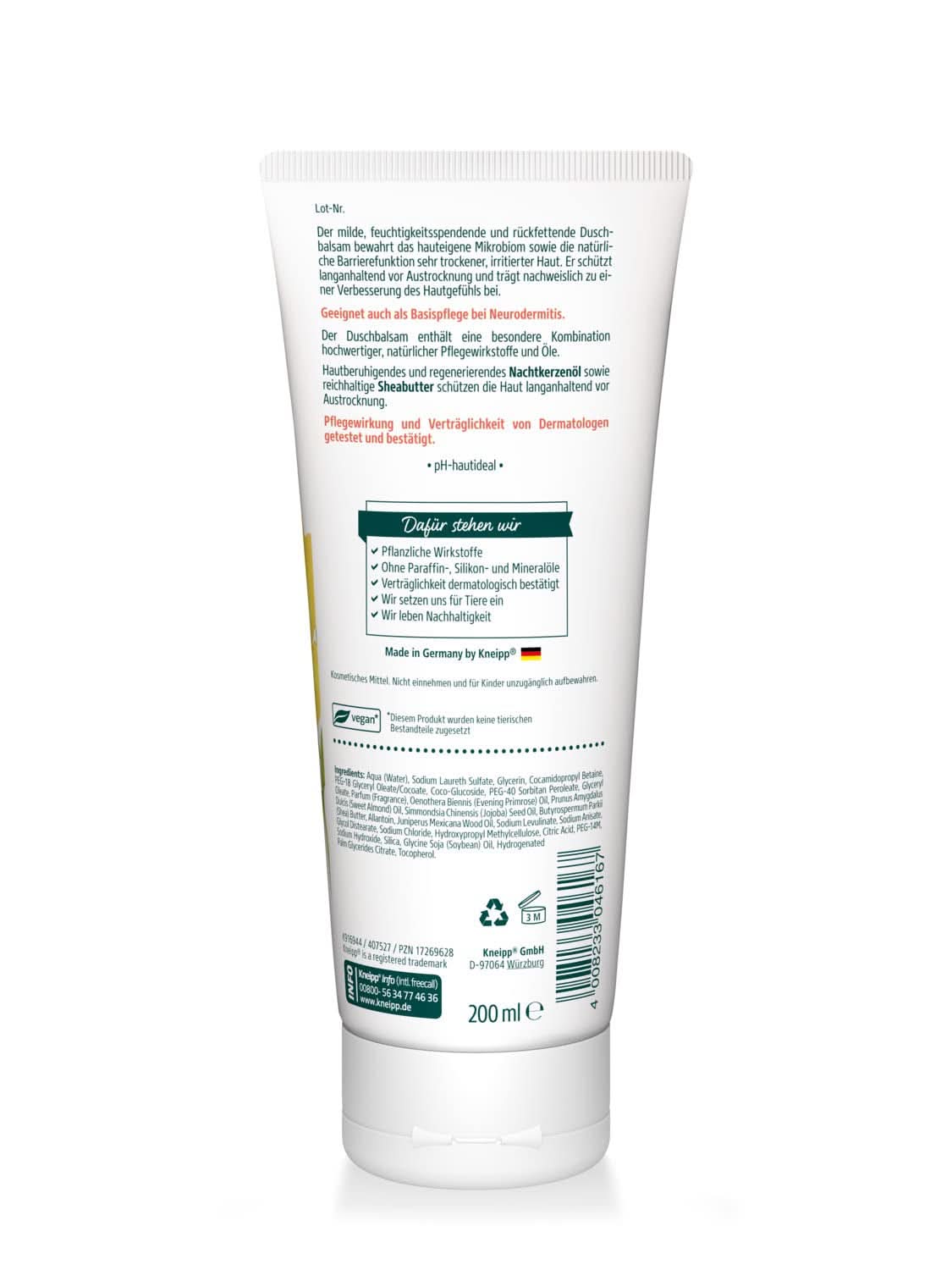 Kneipp, Doucheconditioner, 200 ml Douche en bad Naty Shop
