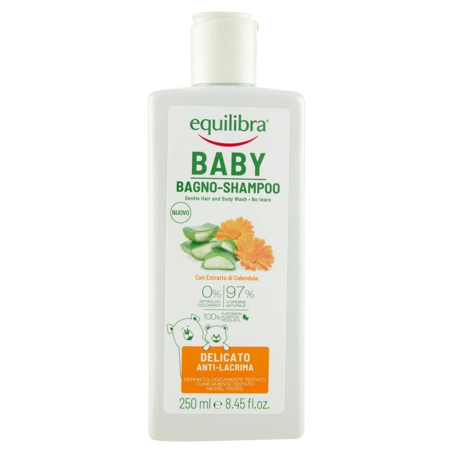 Equilibra Baby Bagno Shampoo 250 M Kinderen - Bad- en huidverzorging Naty Shop Standaard titel