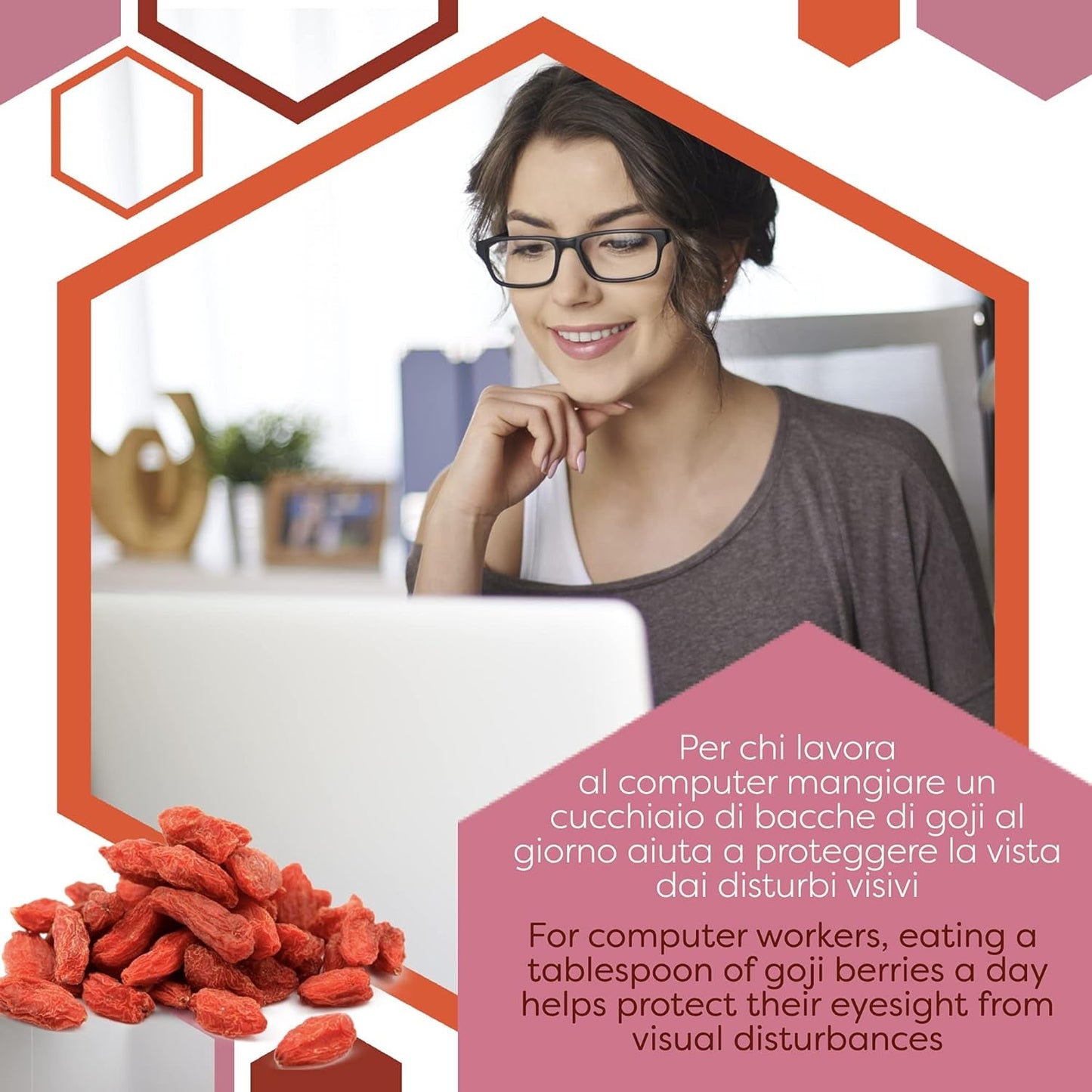 ERBOTECH Goji-bessen 200 g, goji-bessen met hoog vitaminegehalte, gedroogd fruit zonder suiker en zwavel, natuurlijke superfoods en rijk aan energie, Made in Italy Gedehydrateerde producten Naty Shop