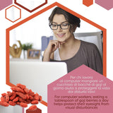ERBOTECH Goji-bessen 200 g, goji-bessen met hoog vitaminegehalte, gedroogd fruit zonder suiker en zwavel, natuurlijke superfoods en rijk aan energie, Made in Italy Gedehydrateerde producten Naty Shop