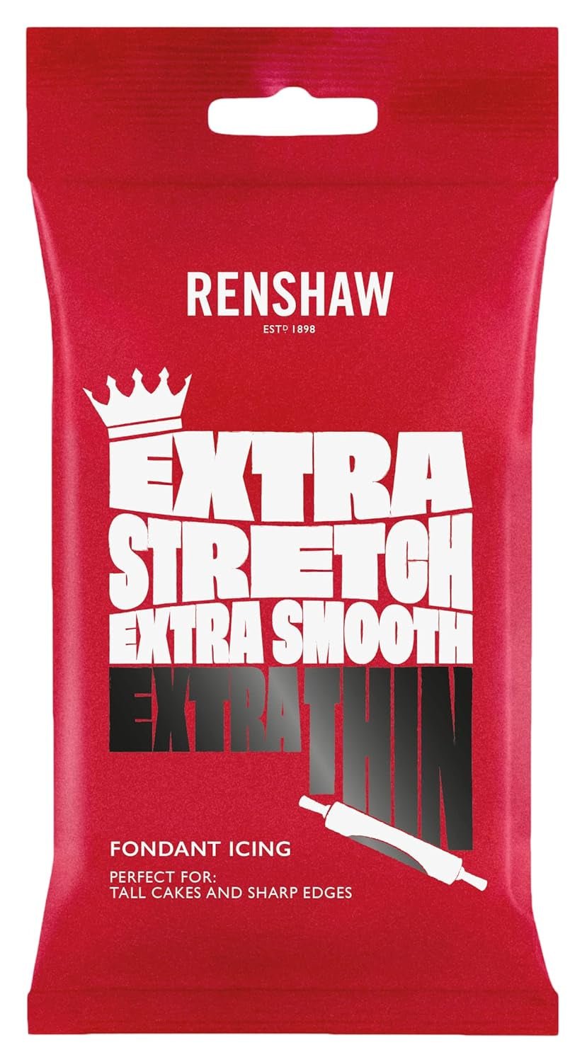 Extra Fondant Zwart 1kg - Extra elastische fondant met vanillesmaak, perfect voor het bekleden van taarten - Zwart - 1 kg Suikerpasta Naty Shop Single