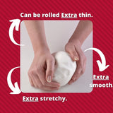 Extra Fondant Zwart 1kg - Extra elastische fondant met vanillesmaak, perfect voor het bekleden van taarten - Zwart - 1 kg Suikerpasta Naty Shop