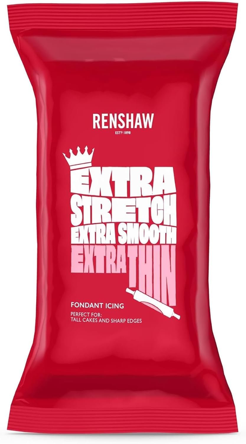 Extra Fondant Roze 1kg - Extra elastische fondant met vanillesmaak, perfect voor het bekleden van taarten - Roze - 1 kg Suikerpasta Naty Shop Standaard Titel