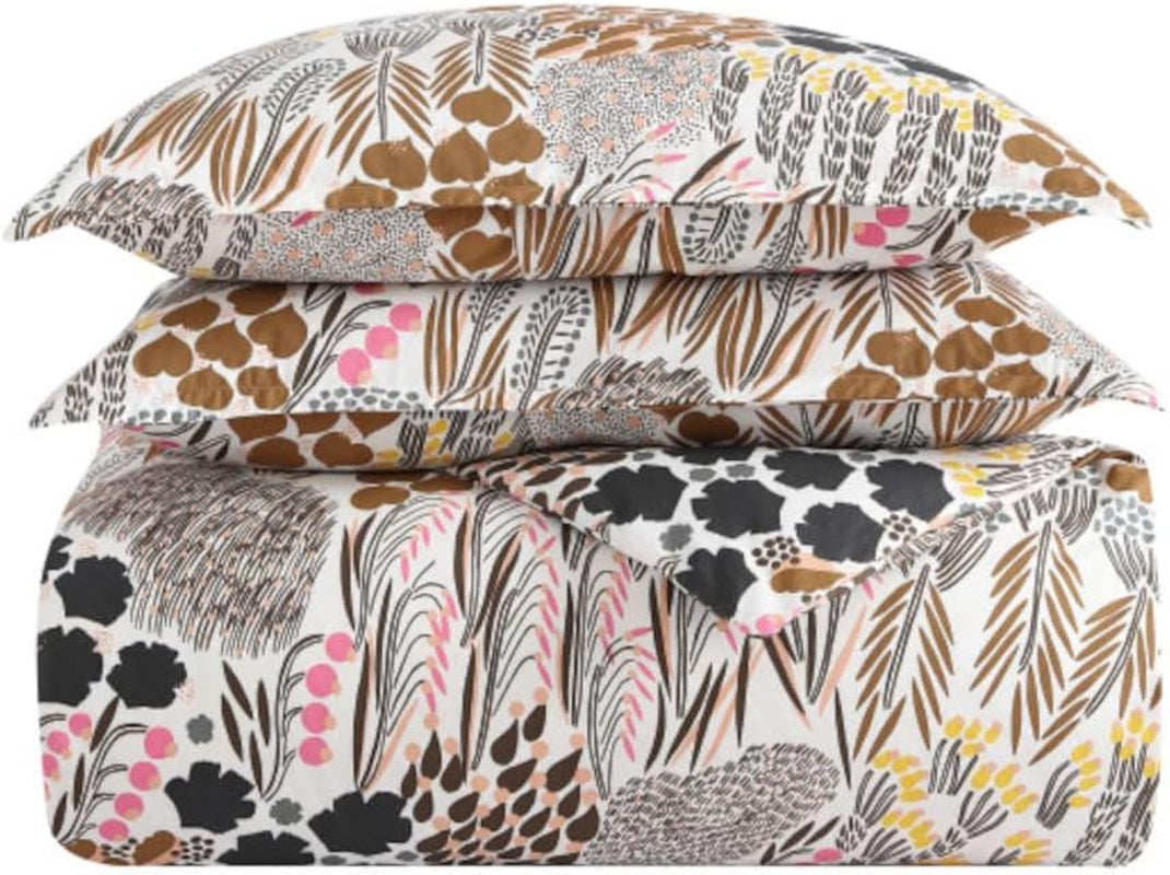 MARIMEKKO Queen beddengoedset, katoenen perkal beddengoed met bijpassende kussenslopen, het hele jaar door woondecoratie (Pieni Letto, veelkleurig, queensize bed) Naty Shop Dekbedden en dekbedden