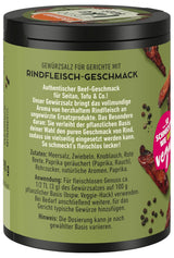 Ostmann Gewürze - Laten we doen zoals rundvlees | Rindfleisch-Geschmack voor ongewürzte Fleischersatzprodukte | Gewürzsalz für Seitan, Tofu, Vegetarische en Veganistische Gerichte | 90 g in Metalldose-recyclereep