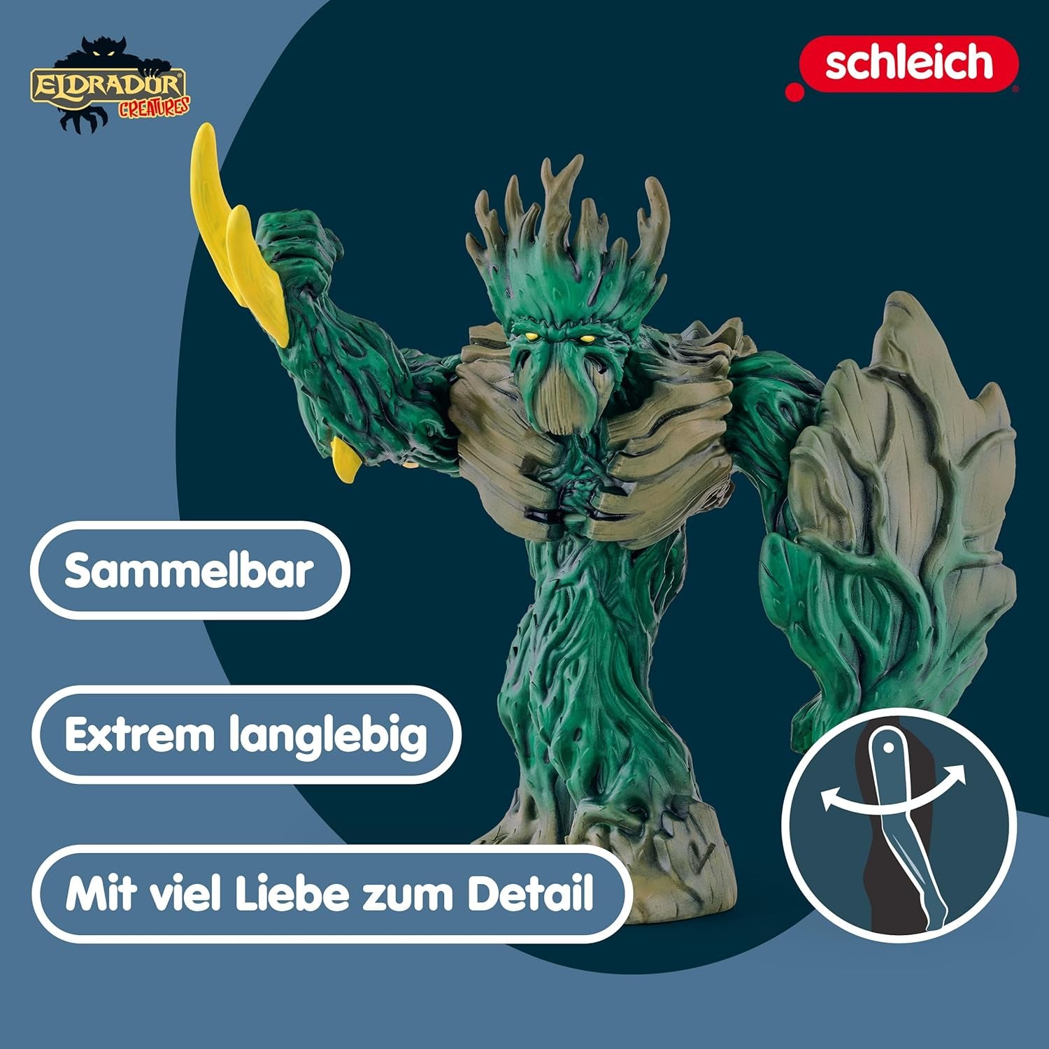 Schleich ELDRADOR WEZENS | Jungleliniaal 70151 | ELDRADOR Schleich Monsterspeelfiguur met draaibaar hoofd en beweegbare armen | Geweldig cadeau voor kinderen | Vanaf 7 jaar | 14 X 7 X 114 Cm Actiefiguren Naty Shop