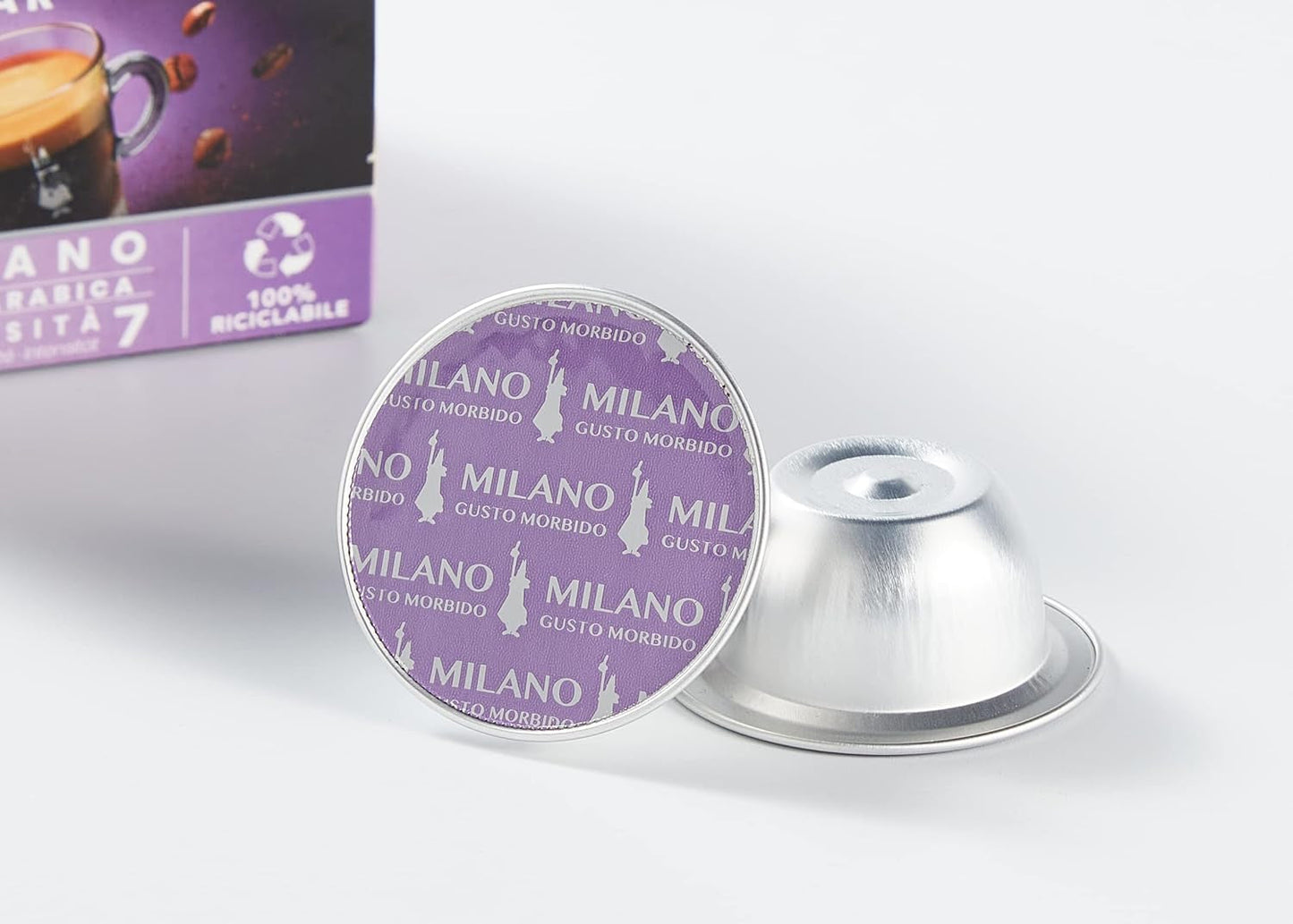 96080090/M Kaffee-Kapseln Milano, Alu, 16 Stück (Verpakking met 3)