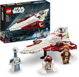LEGO Star Wars Jedi Starfighter Obi-Wan Kenobi bouwspeelgoed met Taun We Droid-figuur en lichtzwaard Attack of the Clones Set 75333 Bouwsets voor een eenpersoonsbed in LEGO-Store