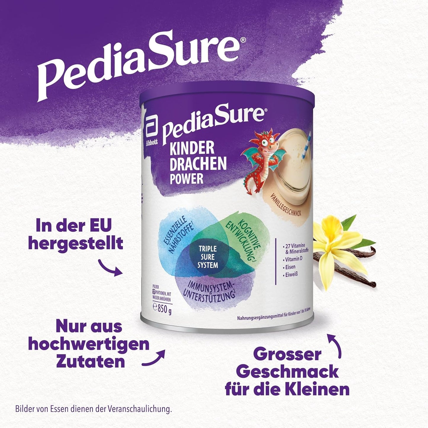 Pediasure Dragon's Power, Voedingssupplement voor kinderen vanaf 1 jaar, 27 vitaminen en mineralen Naty Shop