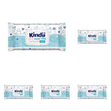 Kindii Natural Balance vochtige doekjes voor baby's – (1 x 60 st.) Vochtige doekjes voor baby's en kinderen – Beschermend, Aloë Vera, delicate geur – 60 st.