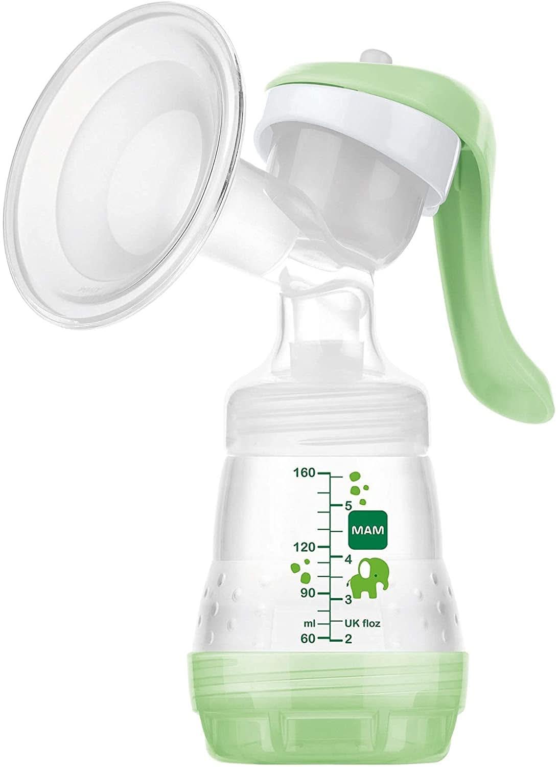MAM handborstkolf - comfortabele en compacte borstkolf voor moedermelk inclusief 1 antikrampjesfles MAM Easy Start Accessoires Voeding en borstvoeding Bebe Naty Shop Compacte handborstkolf