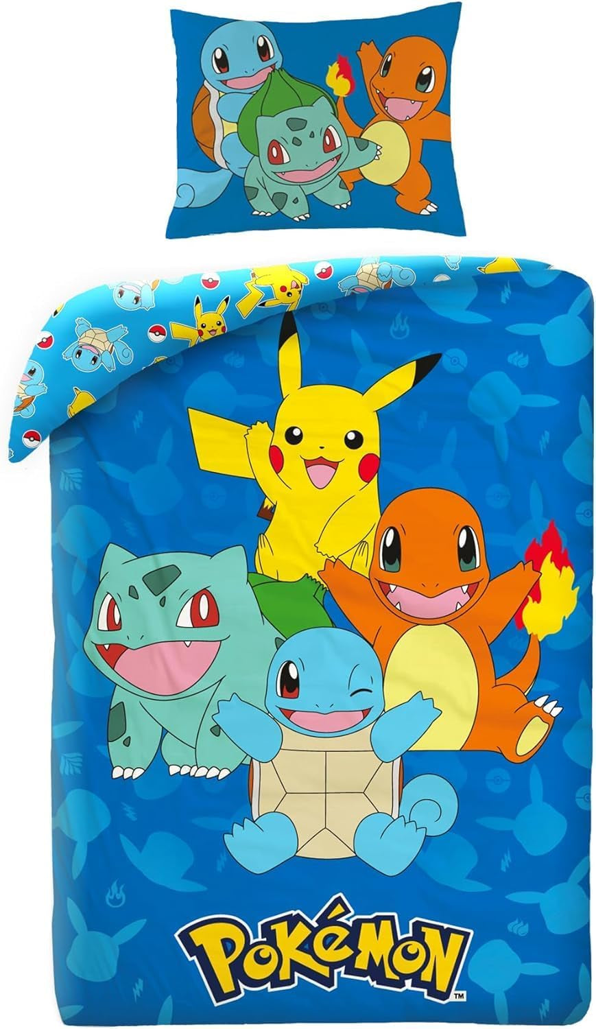Beddengoedset voor kinderen, Pokemon, microvezel Beddengoed - kinderen Naty Shop Standaardtitel
