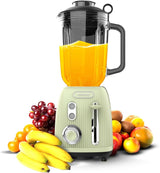 Cecotec Keukenmixer Retro Power Zwart Titanium Retrogroen. 1200W Maximale Leistung, 2 Geschwindigkeiten, 4-Klingen-Messer Mit Schwarzer Titanbeschichtung en 1.5L Krug, Vintage-Design in Grün Kitchen Naty Shop Green