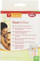 Zakjes voor moedermelk - 40 stuks Voedings- en borstvoedingsaccessoires Bebe Naty Shop