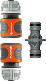 Gardena Koppelingsset: Slangkoppeling voor 13 mm (1/2 inch) en 15 mm (5/8 inch) verlenging, zelfs onder hoge waterdruk, eenvoudige montage (18283-20)
