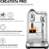 Sage Nespresso Creatista Pro Espressomachine, roestvrij staal, geborsteld roestvrij staal