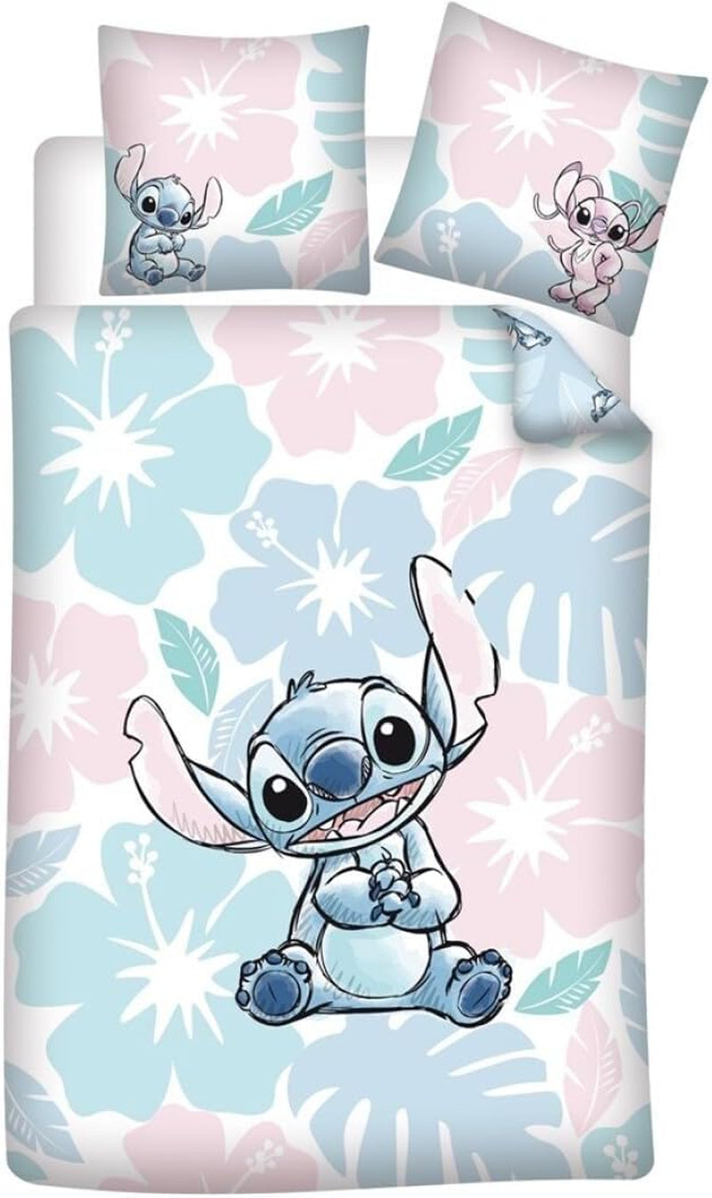 Stitch Flowers beddengoed Voor eenpersoonsbed Beddengoed - kinderen Naty Shop Standaard titel