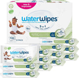 WaterWipes Sensitive+ vochtige doekjes voor baby's en peuters, 720 stuks (12 stuks), 3-in-1 reiniging, verzorging, bescherming, 99,9% water, structuurreiniging, geurvrij