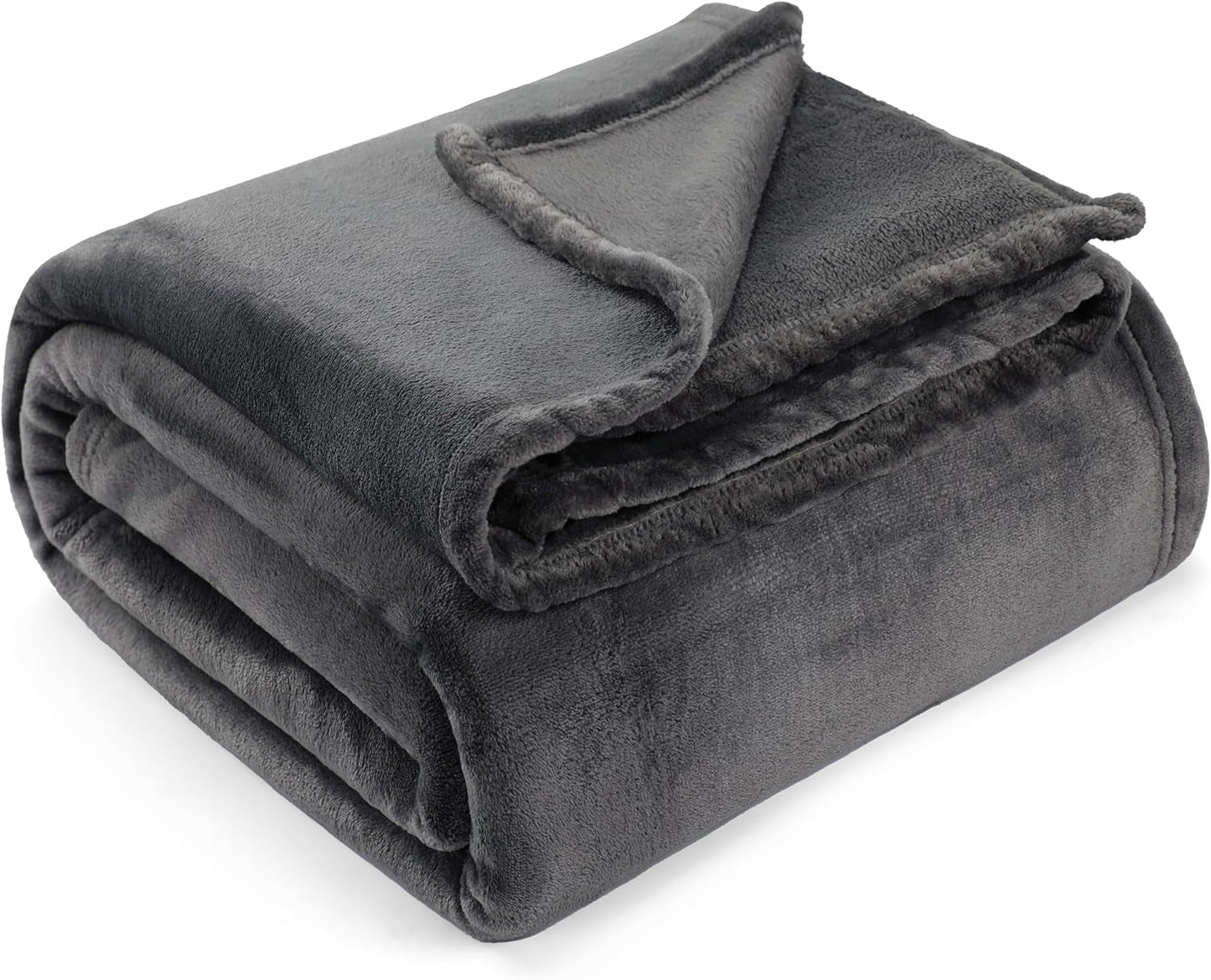 Utopia Bedding Gezellige fleecedeken [228x228 cm, grijs] Zachte, lichte, warme en pluizige deken Comfortabele en ademende deken voor slaapbank, slaapbank, bedden en dekens Besuche den Utopia Bedding-Store Grijs 150x200 cm