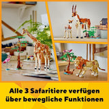 LEGO Creator 3In1 Dierensafari, creatieve set met dierenfiguren, 3 bouwopties: Speelgoedgiraffe, gazelle en leeuw, speelgoeddieren voor meisjes en jongens, natuurlijk cadeau voor kinderen vanaf 9 jaar 31150 Bouwsets Beuche den LEGO-Store