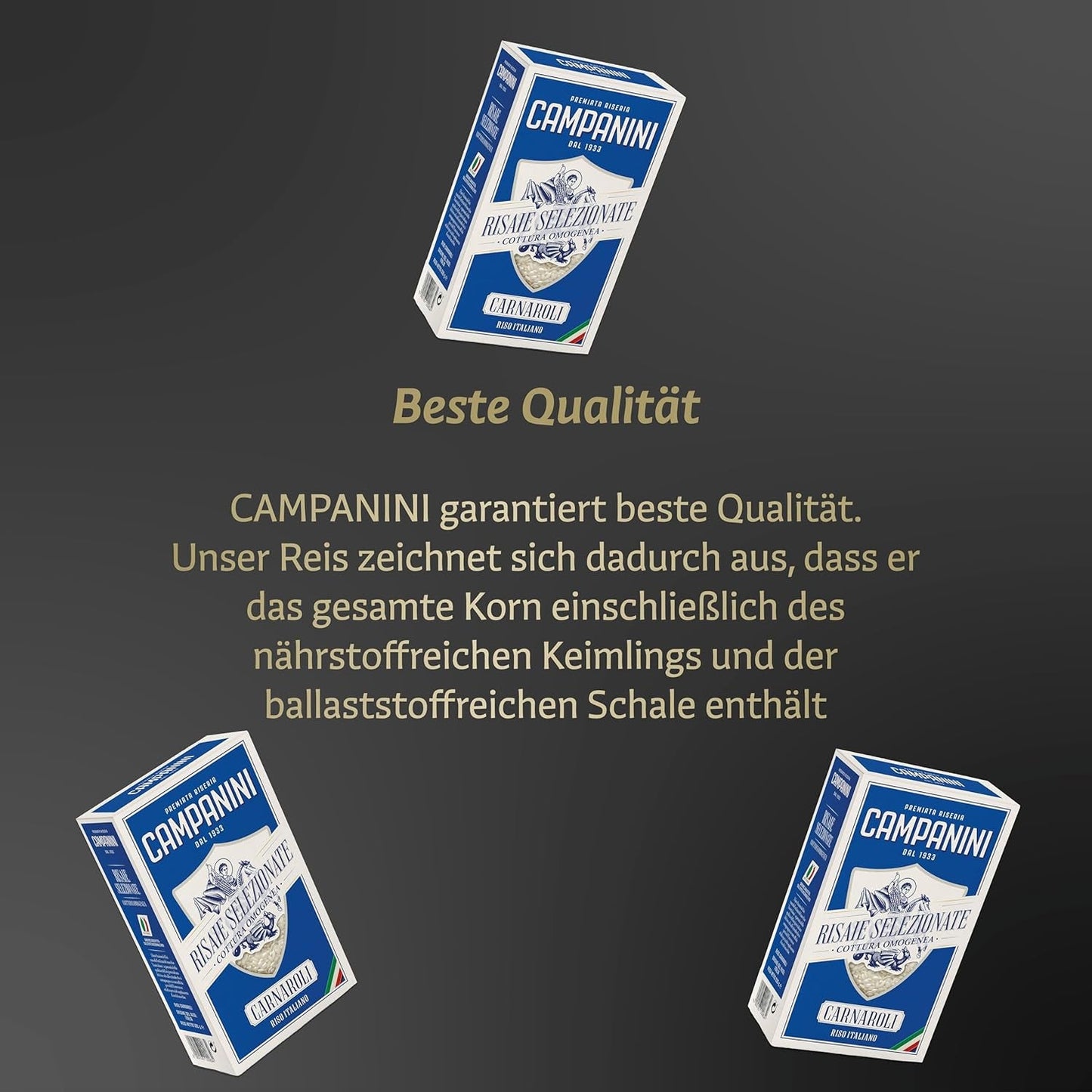 RISO CARNAROLI | Rijstrisotto | 500 g uit Italië | Risotto's en Soepen | RISERA CAMPANINI