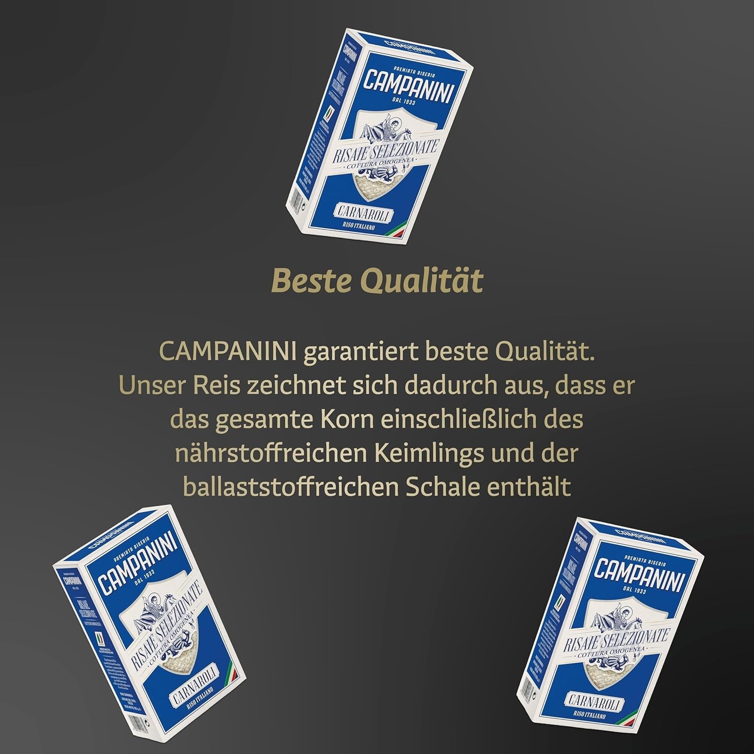 RISO CARNAROLI | Rijstrisotto | 500 g uit Italië | Risotto's en Soepen | RISERA CAMPANINI