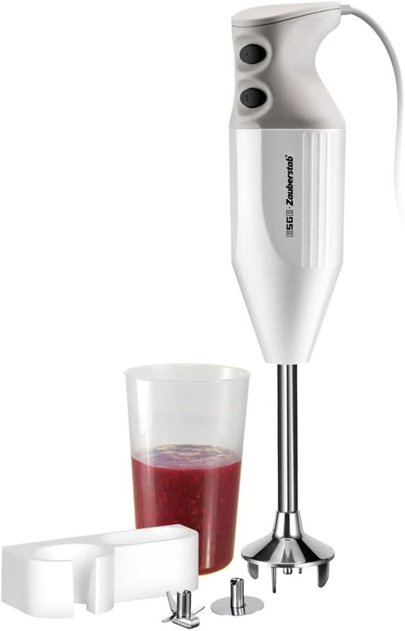 Esge-Zauberstab M 122 S, Stabmixer Weiß, Mit Zubehör, Bis 14.000 U/Min, 90310 Keuken Naty Shop