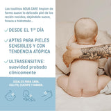 Suavinex Aqua Care Baby Natte Doekjes 60 Stuks Reinigingsdoekjes 99% Water Plantvezels Aloë Vera Geurvrij Alcoholvrij Dermatologisch getest Geschikt voor de gevoelige huid