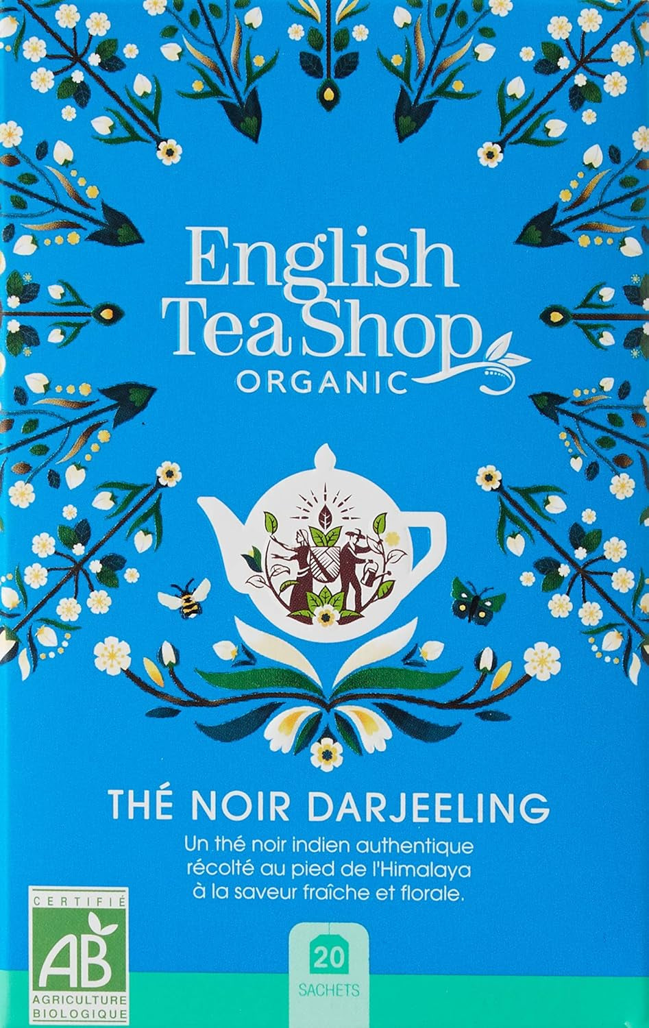 ETS - Darjeeling zwarte thee, BIO, 20 theezakjes (pak van 2)