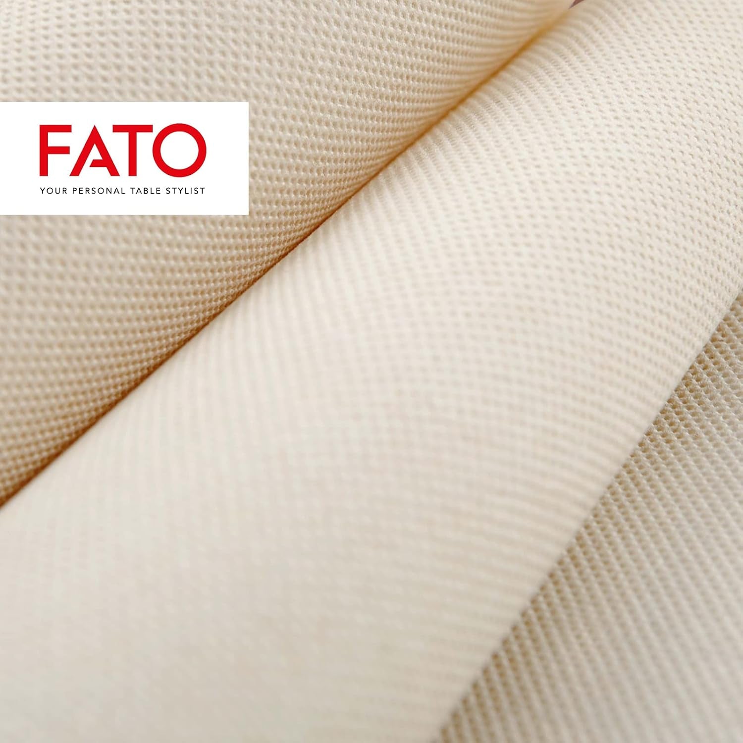 Fato - Natuurlijke 4-voudige wegwerp papieren servetten, milieuvriendelijk, 40 stuks, maat 38X38, 2-laags, 100% gerecycled papier