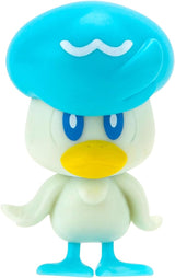 Pokémon PKW3402 - Battle Figure Multipack - 4-pack met Pikachu, Croc, Kwaks, Felori, officiële gedetailleerde figuren, elk 5 cm Actiefiguren Naty Shop