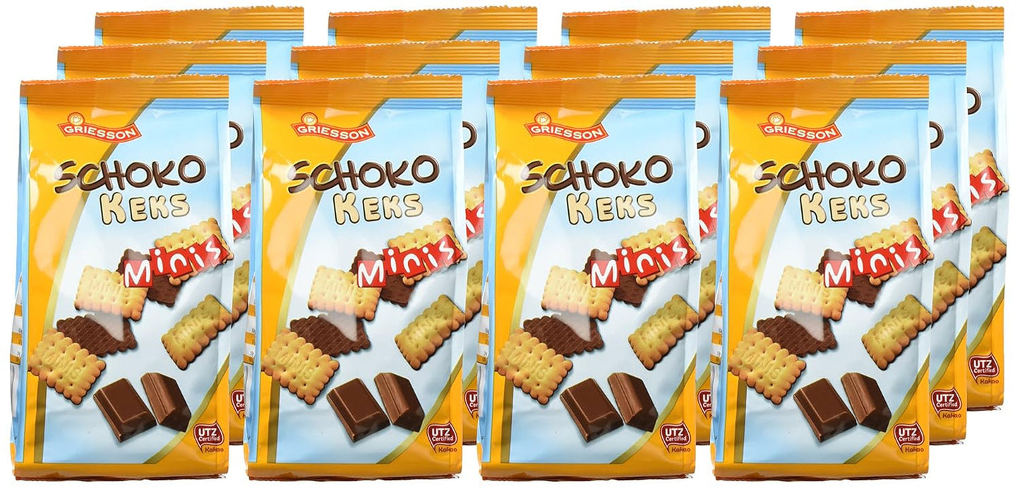 Griesson Chocolade Minikoekjes, 12 stuks (12 zakjes x 125 g)
