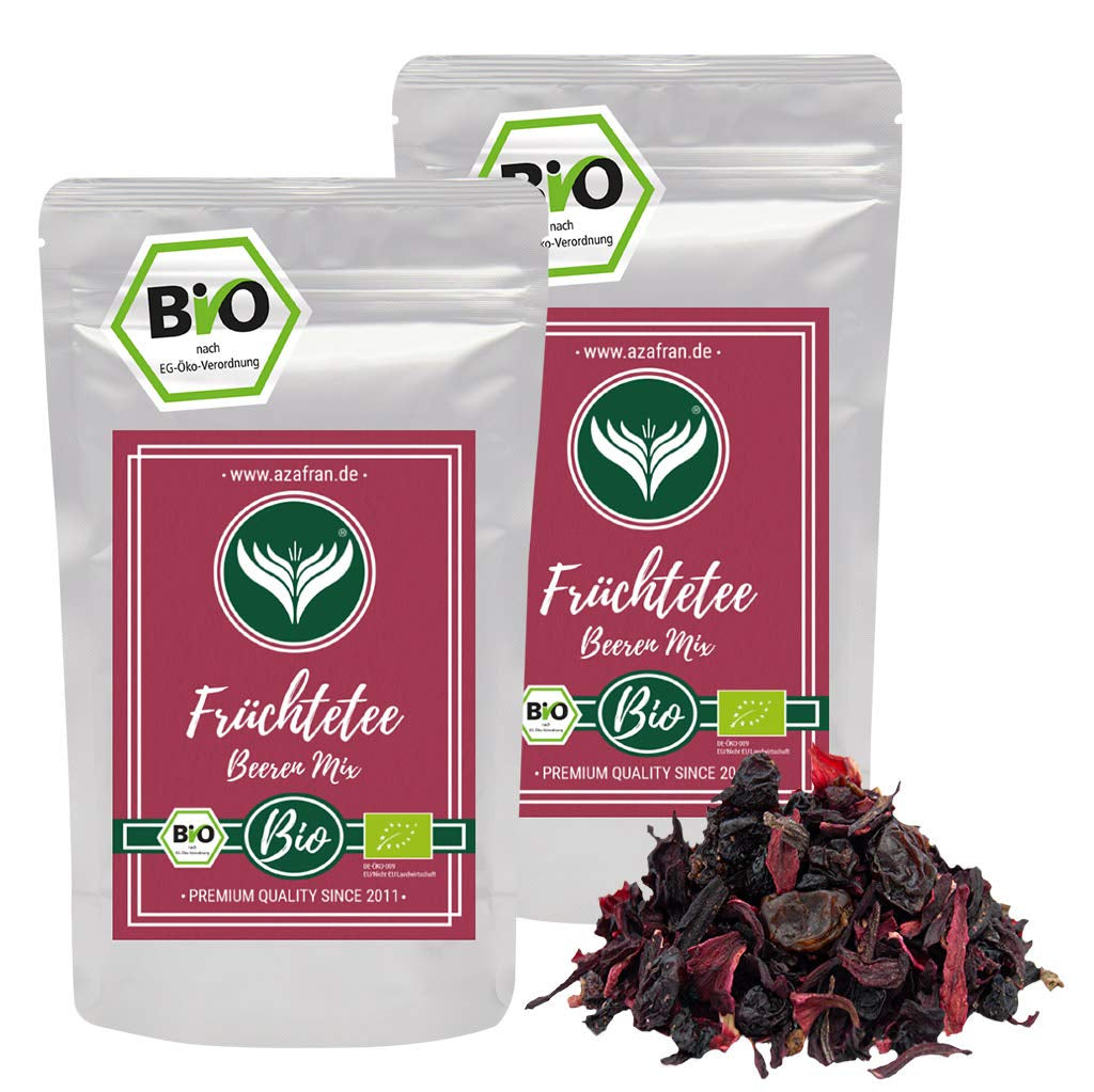 Azafran BIO Vruchtenthee Mengsel van rode vruchten 250 g