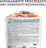 , Tonijn met blauwe vis in gelei, compleet natvoer voor katten, in zak, met extra vitamines, 100% natuurlijk, 6 x 85 g