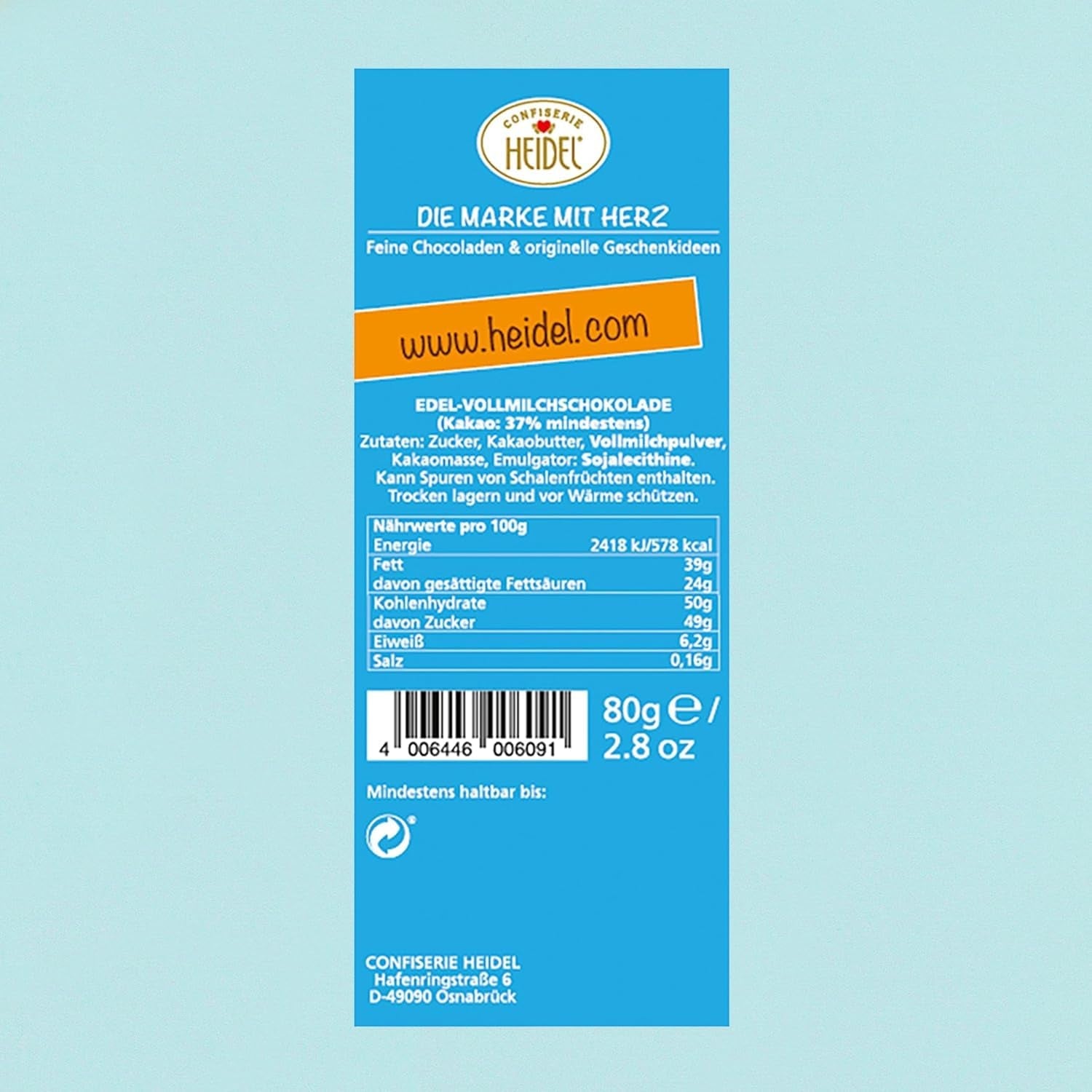 Heidel Thank You melkchocoladerepen 3x80g, 16 mini-repen van 5g per verpakking, Verschillende uitingen van dankbaarheid, Prachtig cadeau-idee