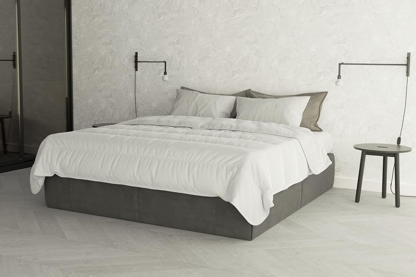 Prestige Italiaans beddengoed Microvezel zomerdekbed, wit, dubbel, 100% Naty Shop dekbedden en dekbedden