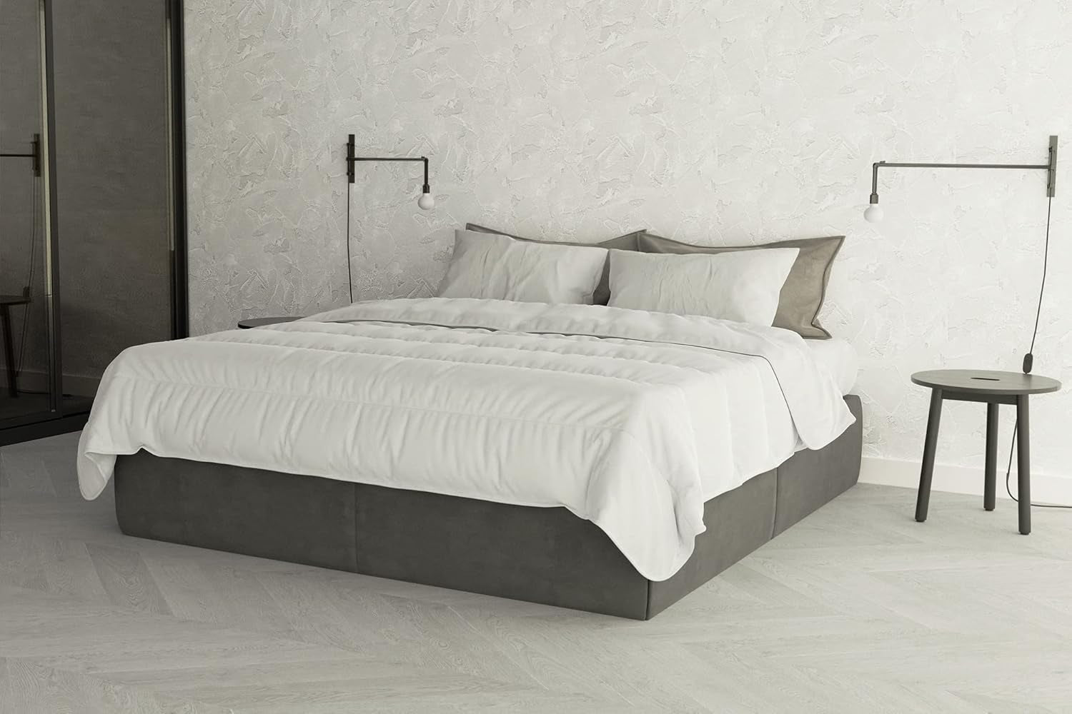 Prestige Italiaans beddengoed Microvezel zomerdekbed, wit, dubbel, 100% Naty Shop dekbedden en dekbedden