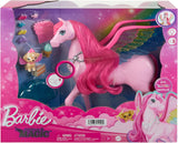 Barbie A Hidden Magic Pegasus - interactief speelgoed met licht en geluid, 10 accessoires, regenboogvleugels, voor kinderen vanaf 3 jaar, HLC41 Naty Shop Dolls