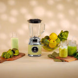 Cecotec Keukenmixer Retro Retrotwist Groen. 800W maximale Leistung, Pulse-functie, 4-Klingen-Messer Mit Schwarzer Titanbeschichtung en 1L Krug, Vintage-Design in Grün Kitchen Naty Shop