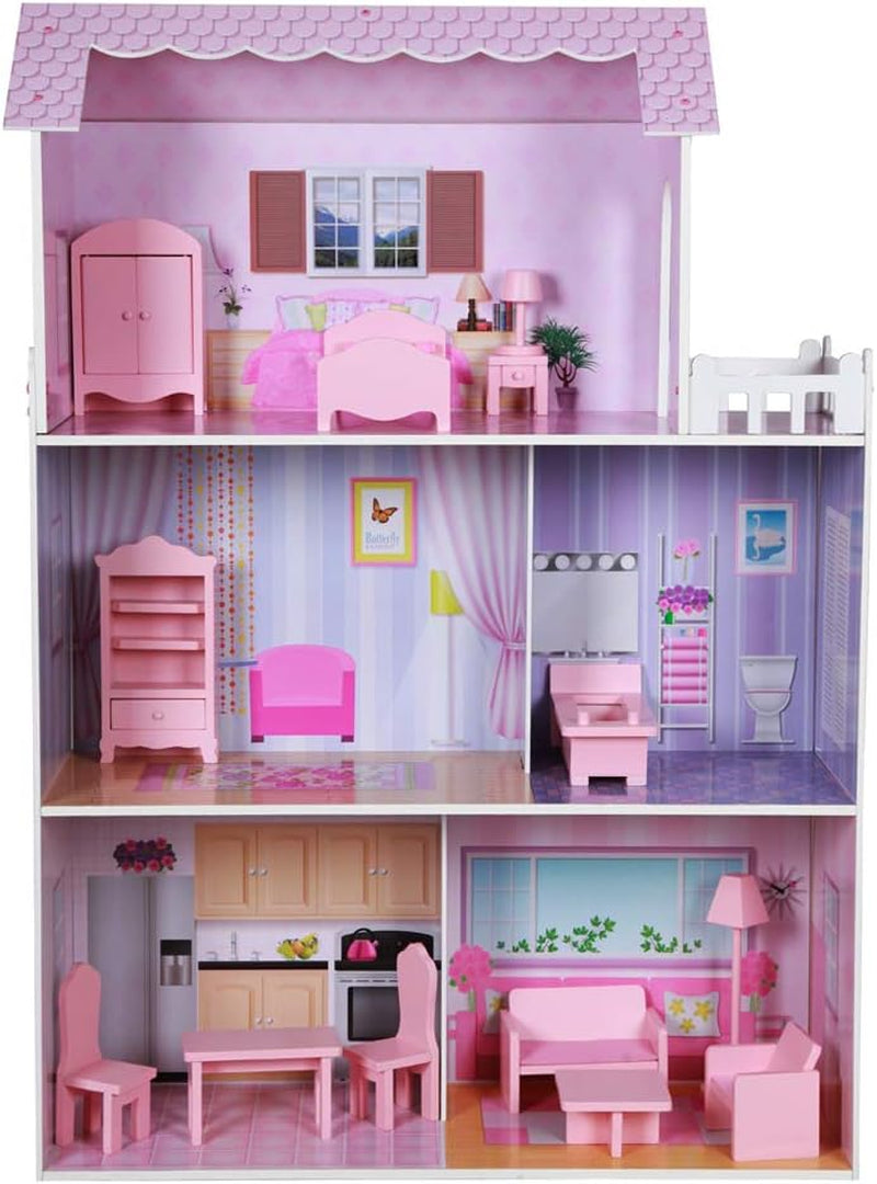 WOOMAX Colorbaby 85293 Houten poppenhuis Poppenhuizen Naty Shop Standaardtitel