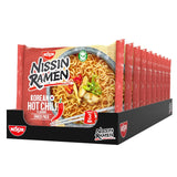 Nissin Ramen - Koreaanse pittige chili 10-pack instantnoedels in Aziatische stijl gebaseerd op een Koreaans recept Snel en gemakkelijk te bereiden Aziatisch eten (10 x 65,2 g)