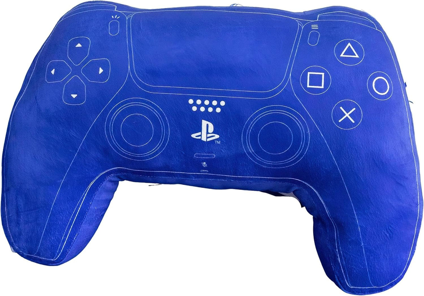 Karakterwereld: officieel gelicentieerd PlayStation-controllervormig kussen, handsetontwerp, gevuld pluchen kussen | Perfect voor slaapkamer- of speeldecoratie, Blue Naty Shop standaardkussens standaardtitel