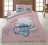 Stitch Aloha Omkeerbare beddengoedset Meisjesbeddengoed 100% katoenen beddengoed - Kinderen Naty Shop Standaardtitel