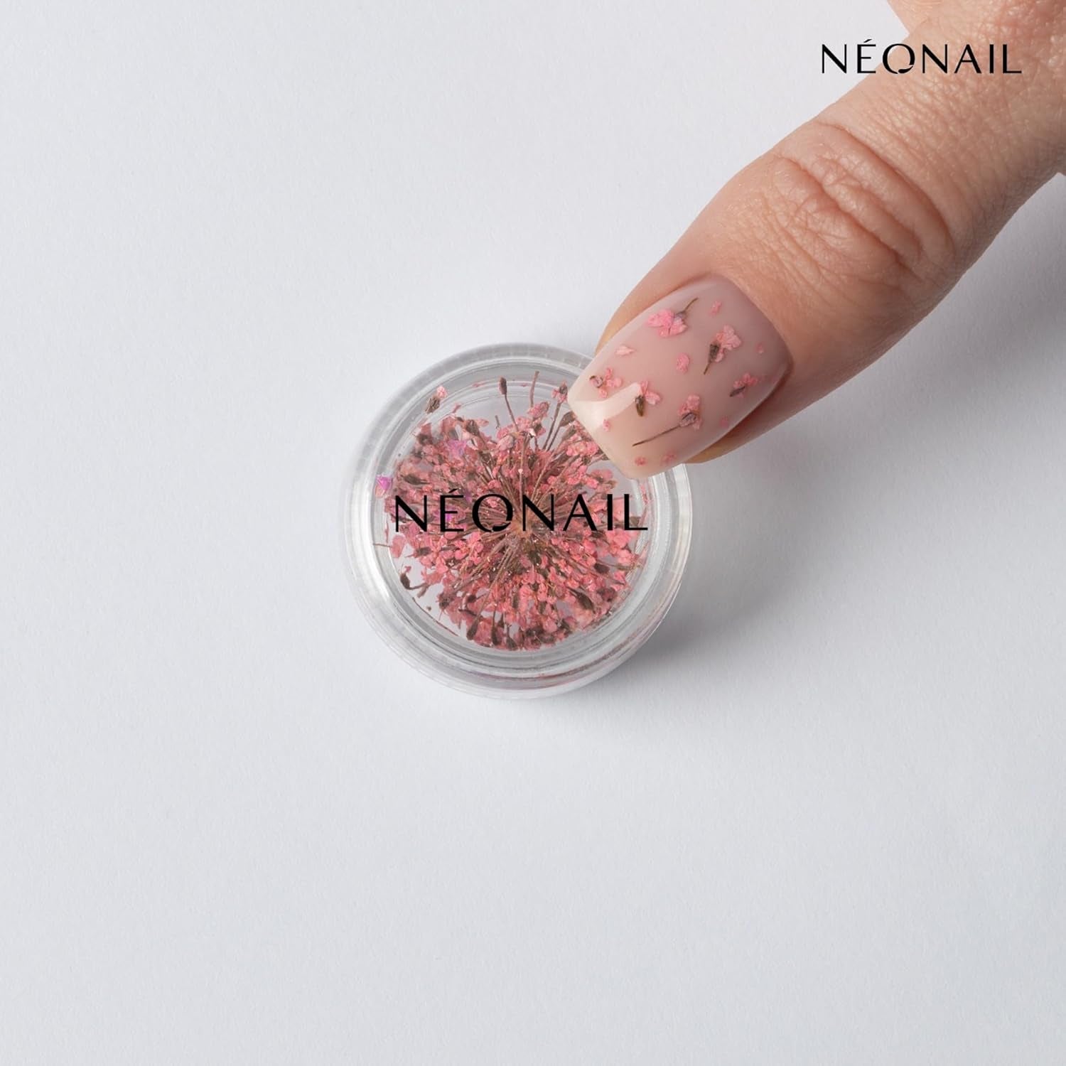 NÉONAIL Nail Art Flowers Set - Trockenblumen - Getrocknete Blumen - Nageldesign Zubehör - Nageldekorationen - Getrocknete Blüten - Nageldecoratie - Gelnägel Zubehör - 3 kleuren - Rosa, Lila, Oranje