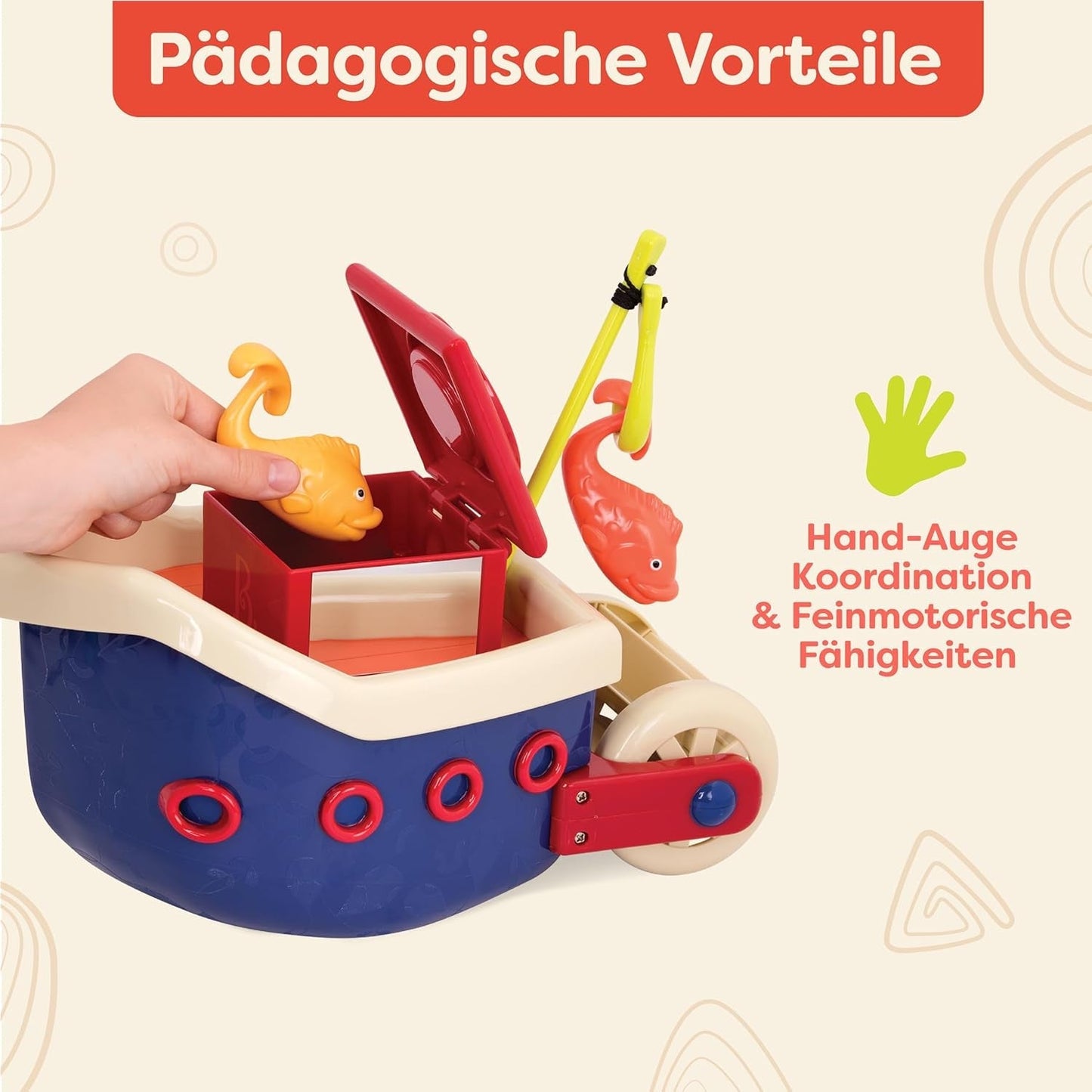 B. speelgoed 13-delig badspeelgoed voor kinderen met boot, stapelbeker, vis, visspel speelgoed voor kinderbad vanaf 1 jaar Speelgoed Bebe Naty Shop
