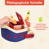 B. speelgoed 13-delig badspeelgoed voor kinderen met boot, stapelbeker, vis, visspel speelgoed voor kinderbad vanaf 1 jaar Speelgoed Bebe Naty Shop