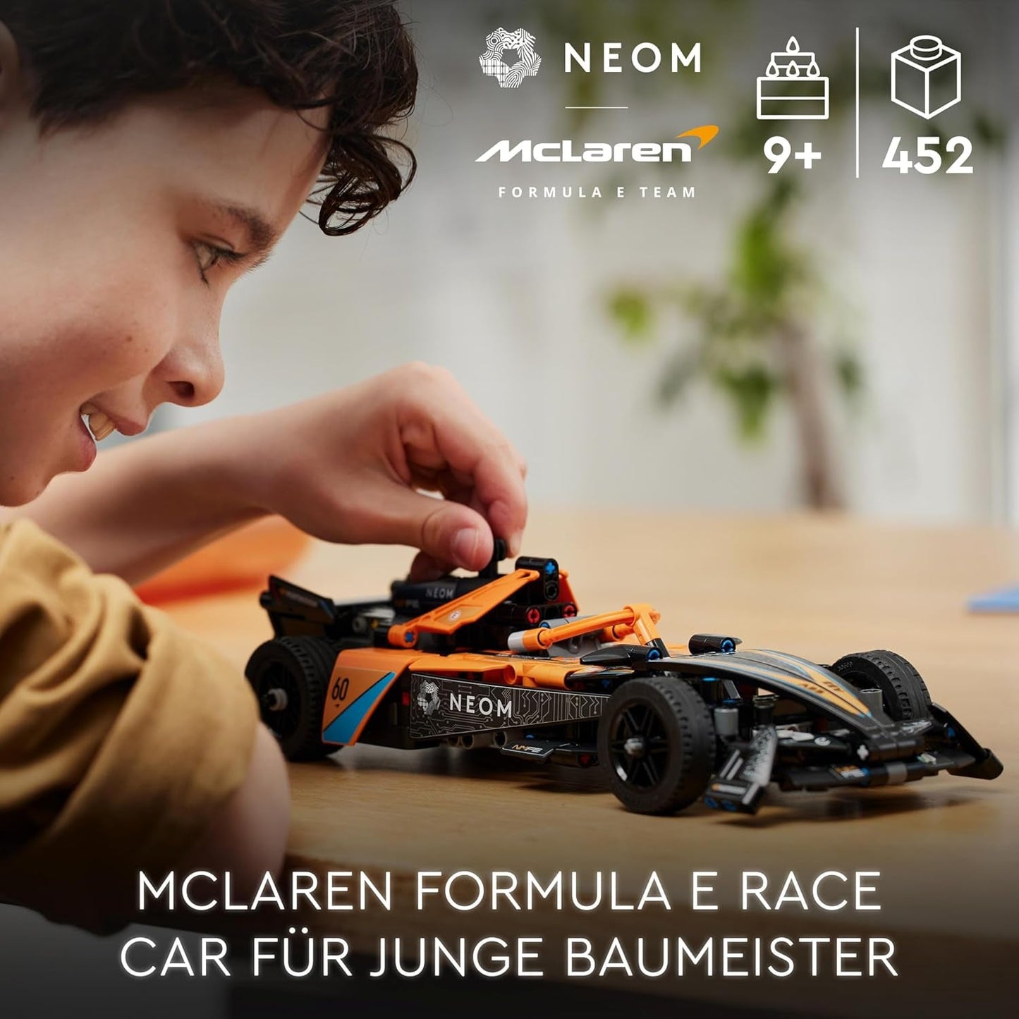LEGO Technic NEOM McLaren Formule E racewagen, raceauto speelgoed voor 9 jaar oude jongens en meisjes, modelautoset, kinderkamerdecoratie, idee van verjaardagscadeau 42169 Bouwsets bij LEGO-Store