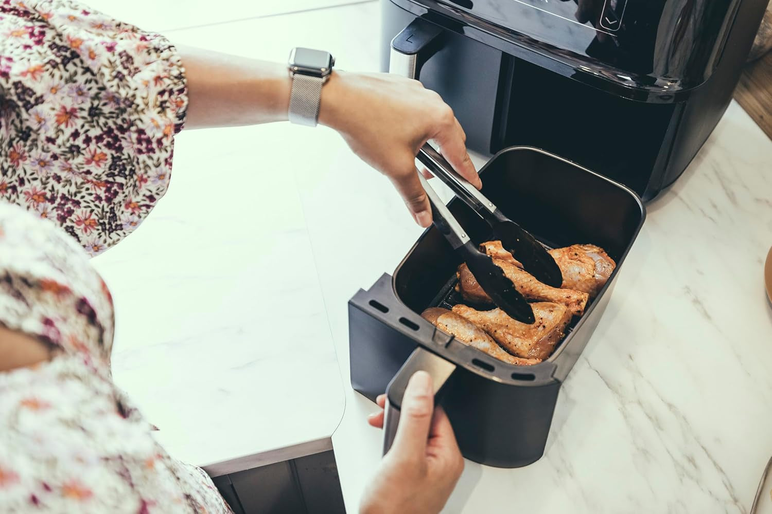 SEVERIN Dubbele heteluchtfriteuse met kookkamer 2 X 3,8 L, 8 automatische programma's Apparaten Naty Shop