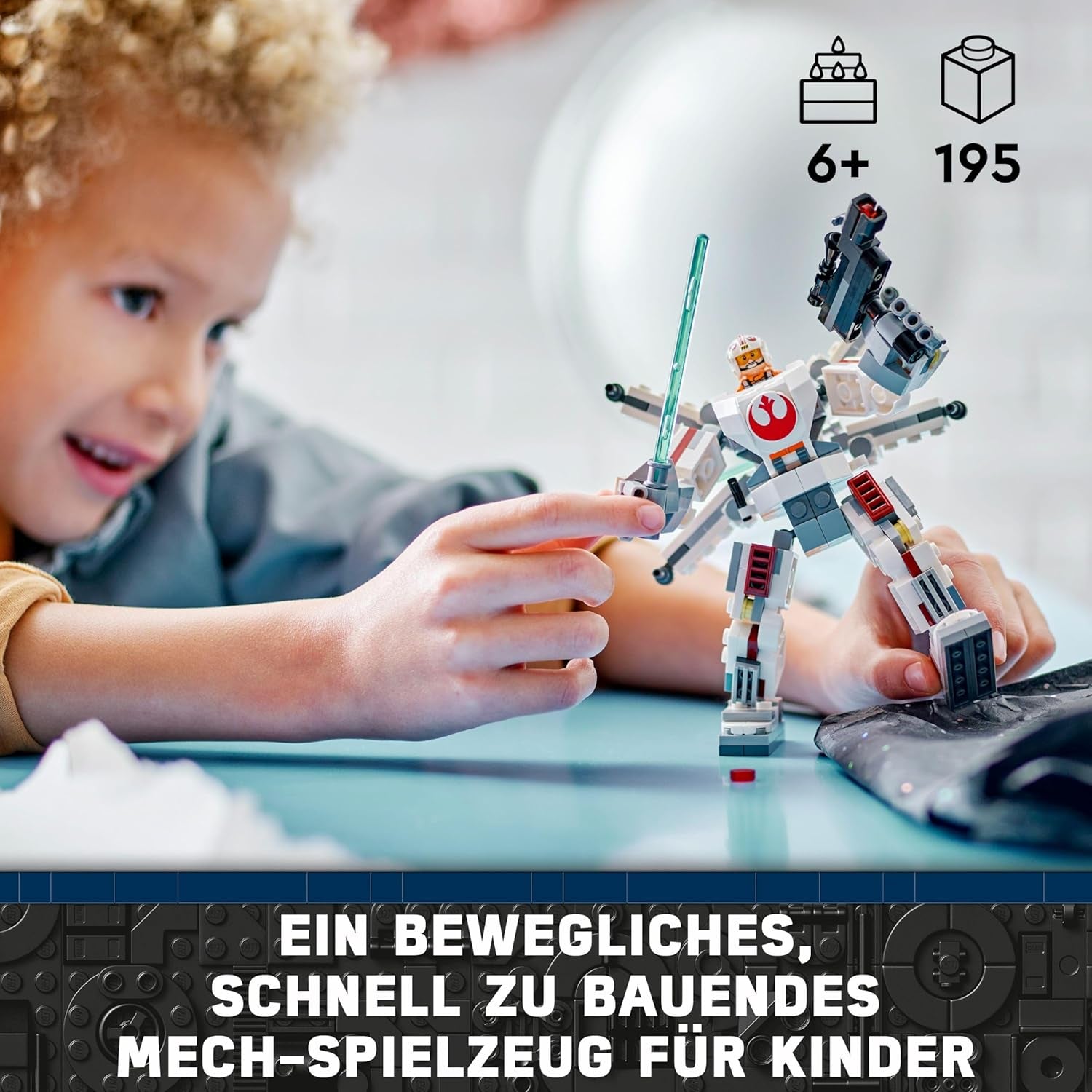 LEGO Star Wars Luke Skywalker's X-Wing Mecha, speelgoedstenen om te verzamelen, actie-avontuur, cadeau-idee voor creatieve jongens en meisjes vanaf 6 jaar 75390 Bouwsets Besuche in LEGO-Store